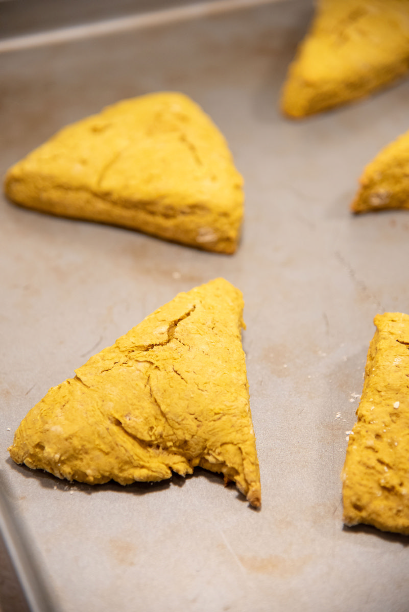 Pumpkin Scones with Spiced Glaze