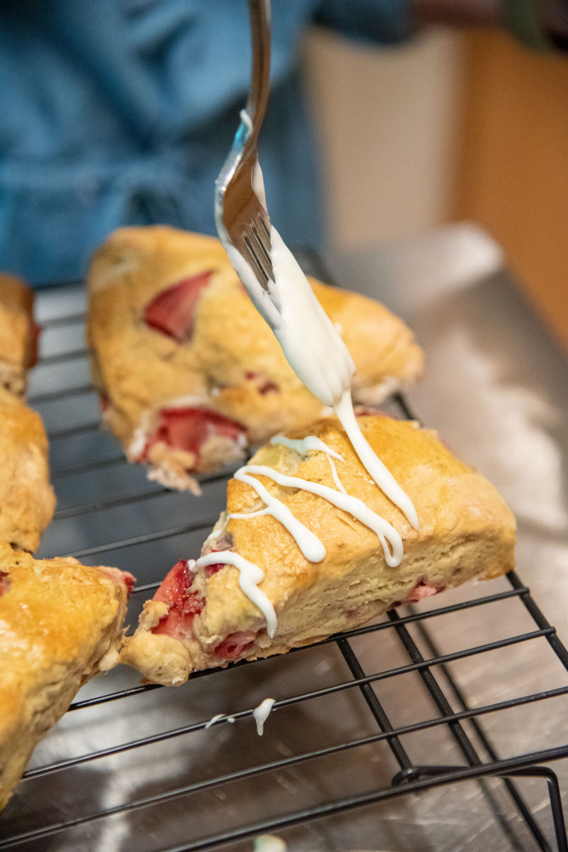 Mom's Fresh Strawberry Scones 