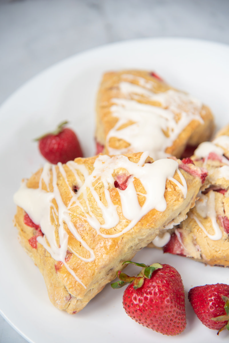 Mom's Fresh Strawberry Scones 