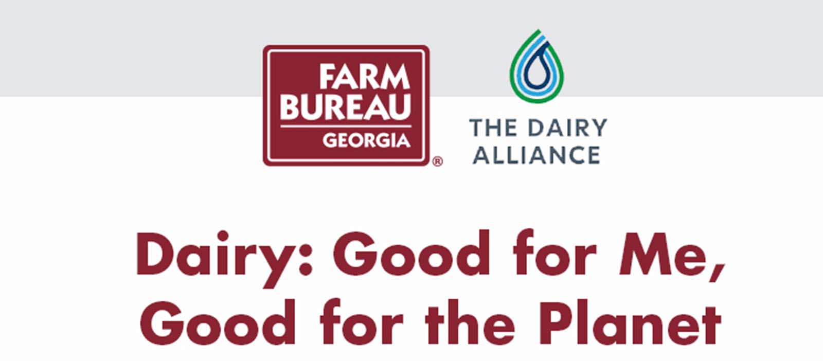 Dairy: Food for Me Good for the Planet 